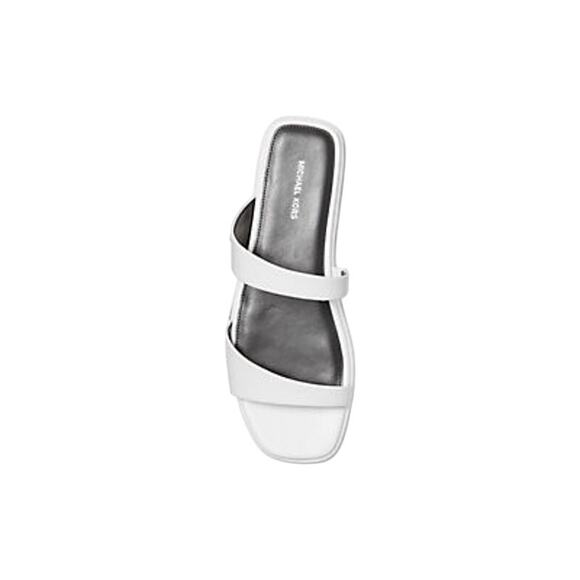 Michael Kors Jaida Flat Sandals White - 6.5M - Picture 1 of 13